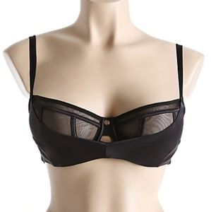 Scantilly Peek-A-Boo Violet Balcony Bra